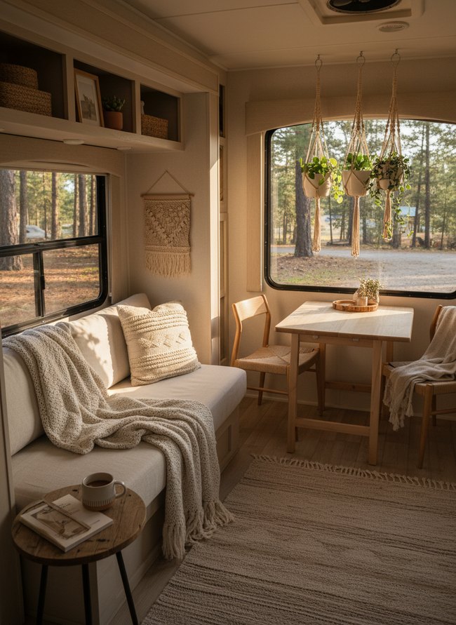 Cozy Neutral RV Interior