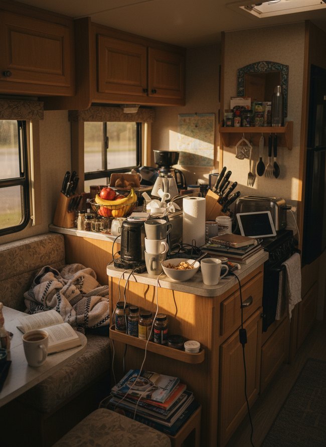 Cluttered Countertop Overload