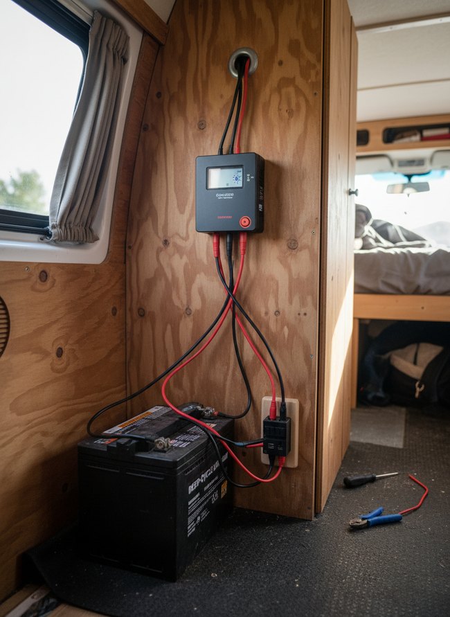 Simple Solar Panel Hookup