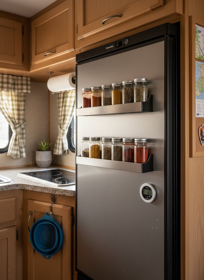 Magnetic Spice Rack Storage