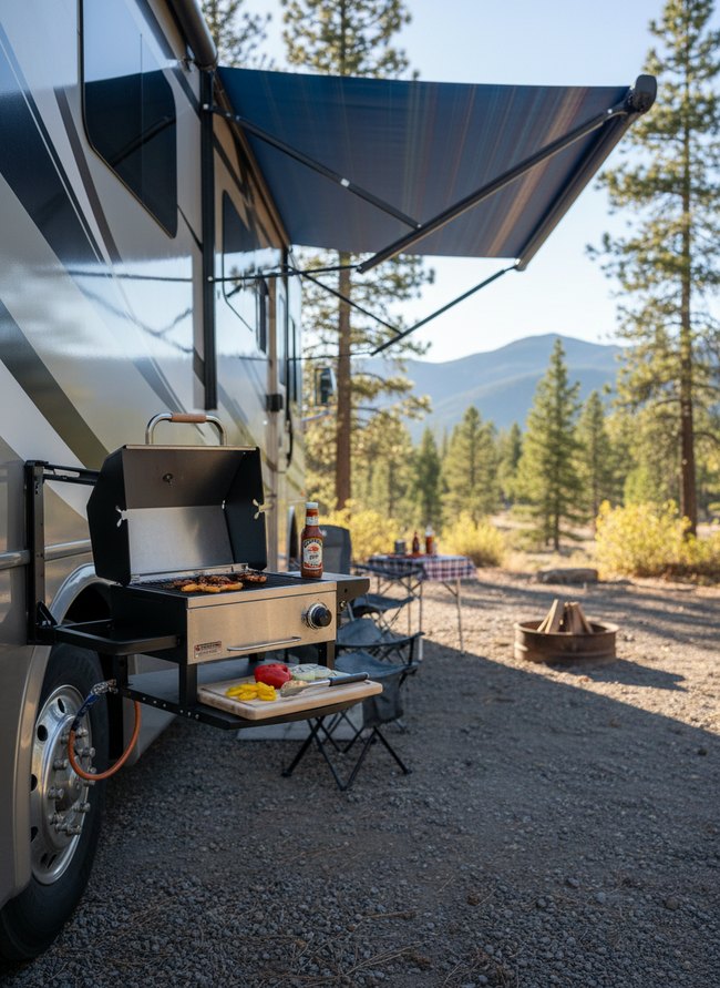 Portable RV Grill Station