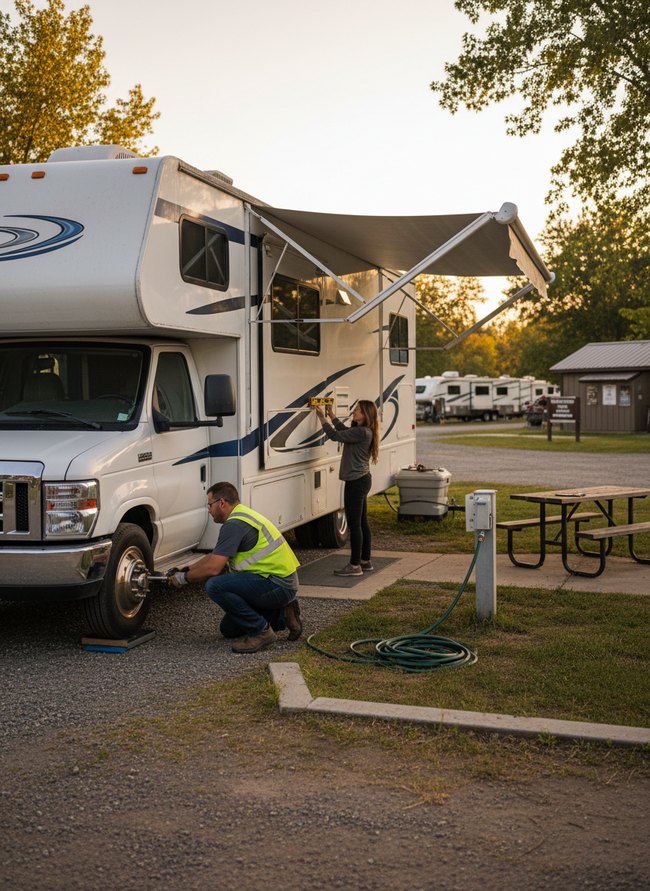 Leveling RV Foundation Steady