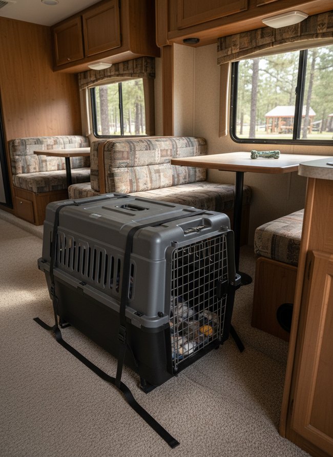 Secure Pet Travel Crate