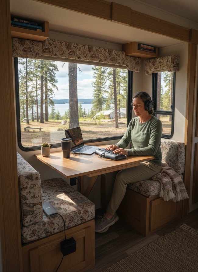 Dedicated Mobile Workspace Nook