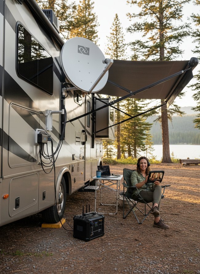 Satellite Dish Connectivity Setup