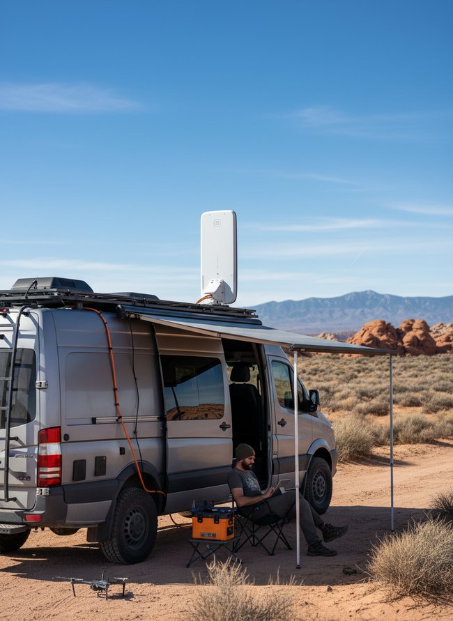 Integrated Starlink RV Setup