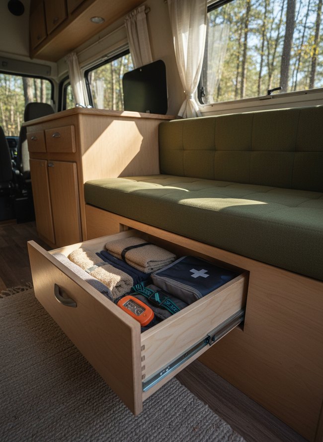 Under-Seat Pull-Out Drawer
