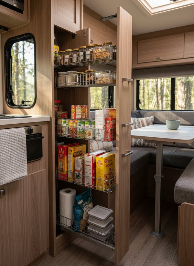 Vertical Pull-Out Pantry