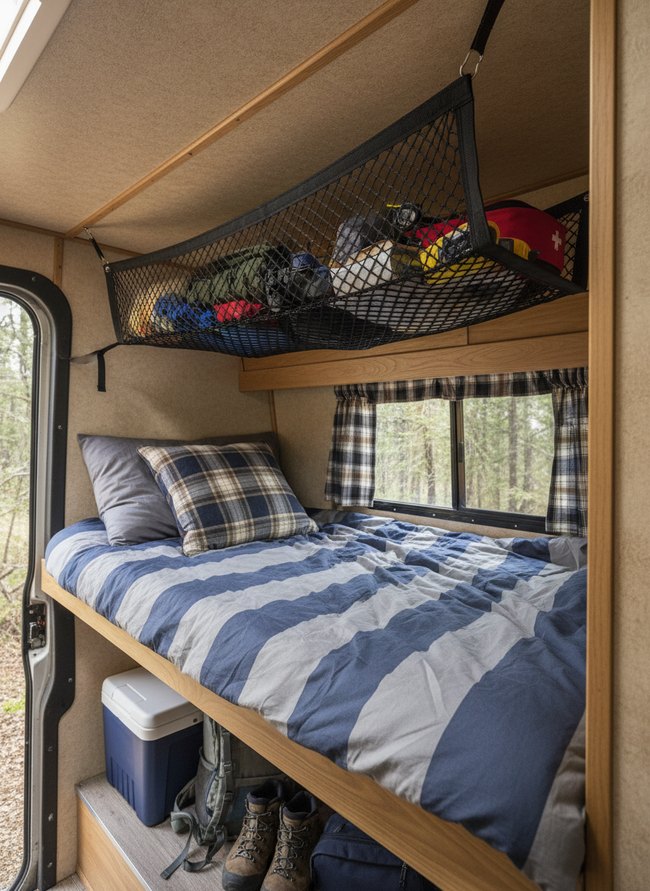 Overhead Bunk Storage Net