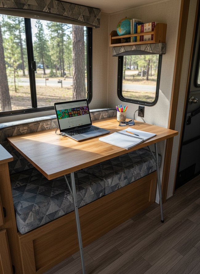 Foldable Desk Nook Setup