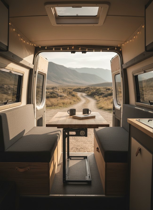 Compact Convertible Dining Layout