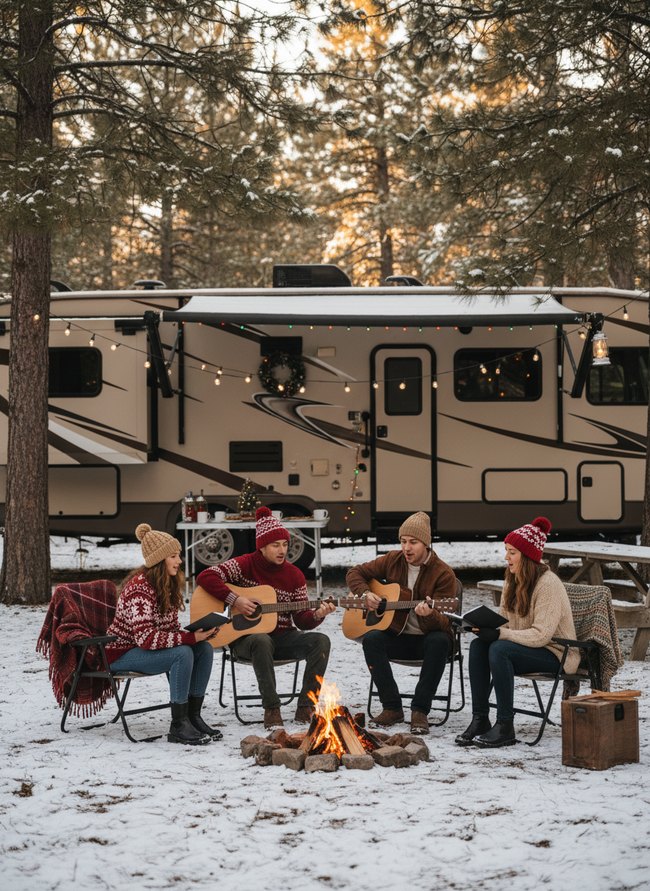 Cozy Campground Caroling