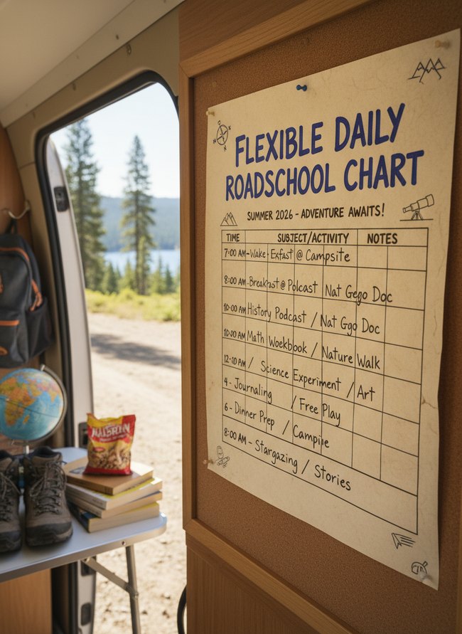 Flexible Daily Roadschool Chart