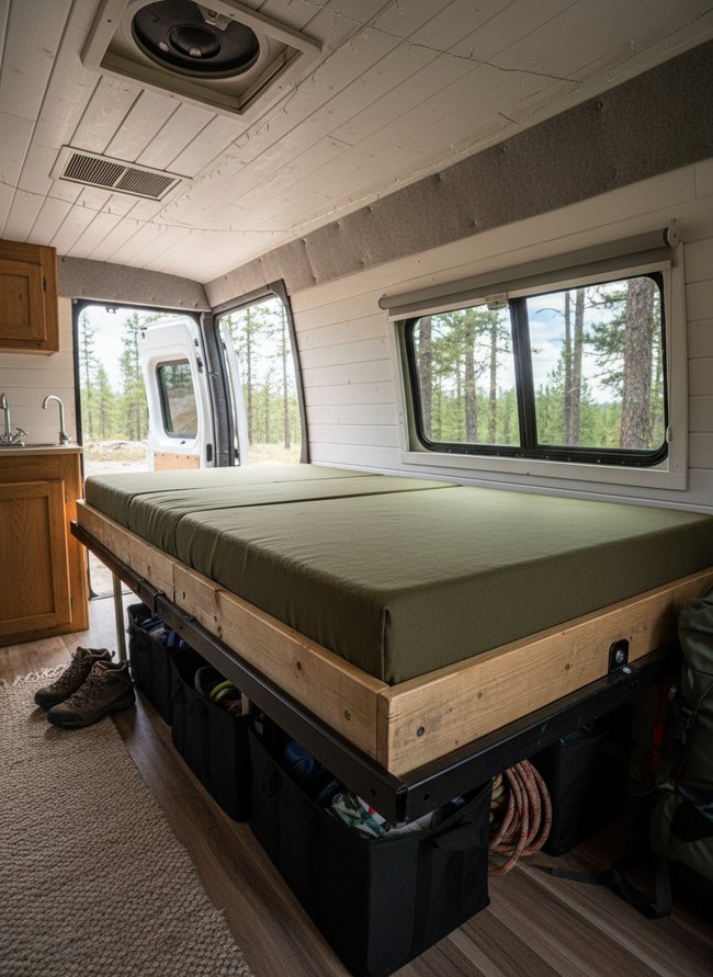 Modular Sliding Platform Bed