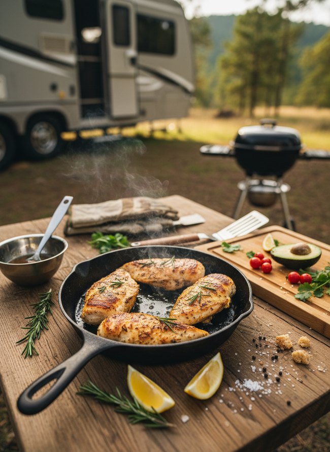 Outdoor Grill Prep Station