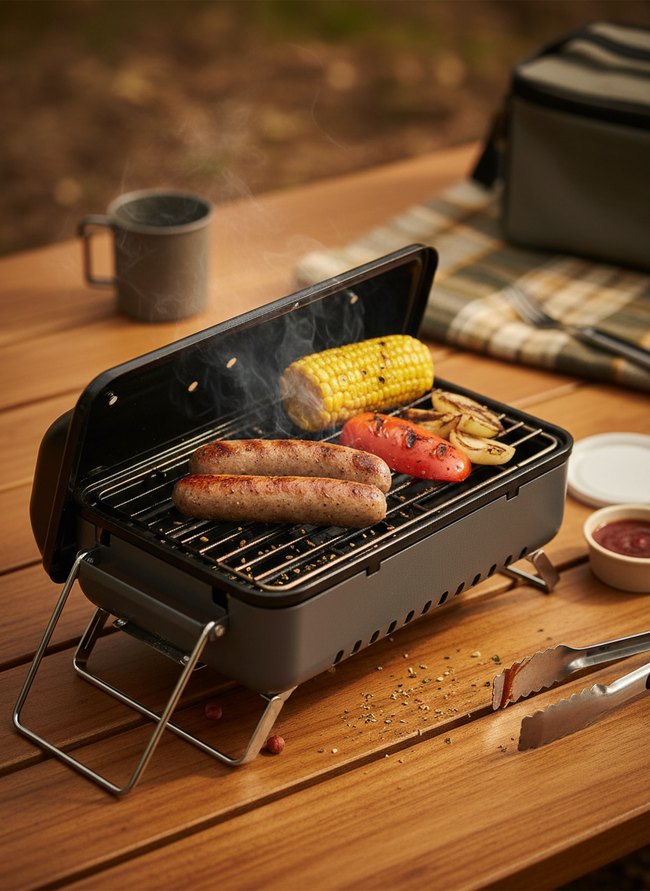 Compact Propane Camp Grill