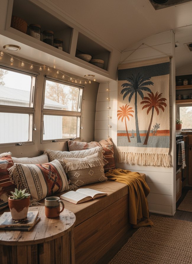 Desert Palm Patterned Tapestry