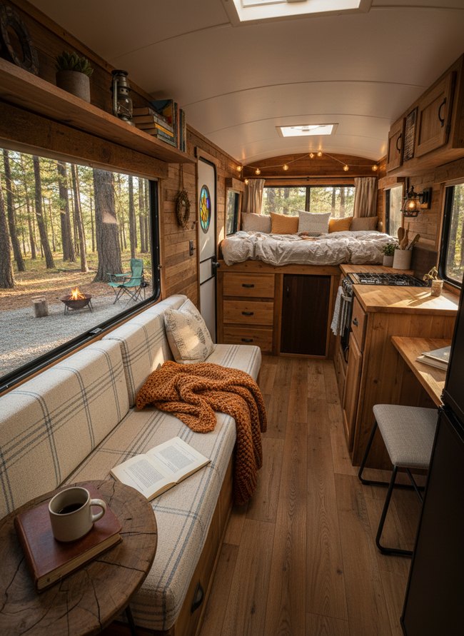 Rustic Woodland Retreat Camper