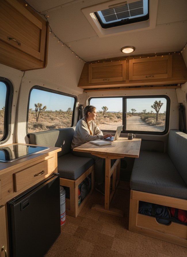 Convertible Dinette Workspace Layout