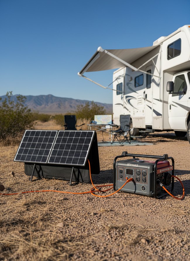 Portable Solar Panel Setup