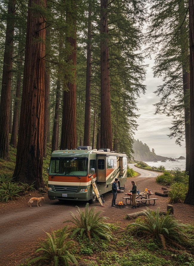 Redwood Forest RV Journey