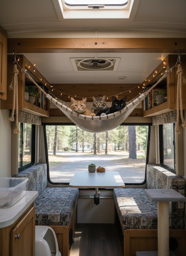 Secured Overhead Hammock