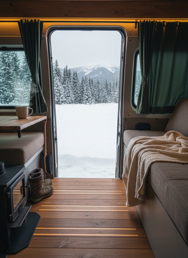 Heated Floor Van Conversion