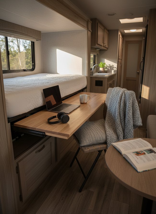 Under-Bed Pullout Office