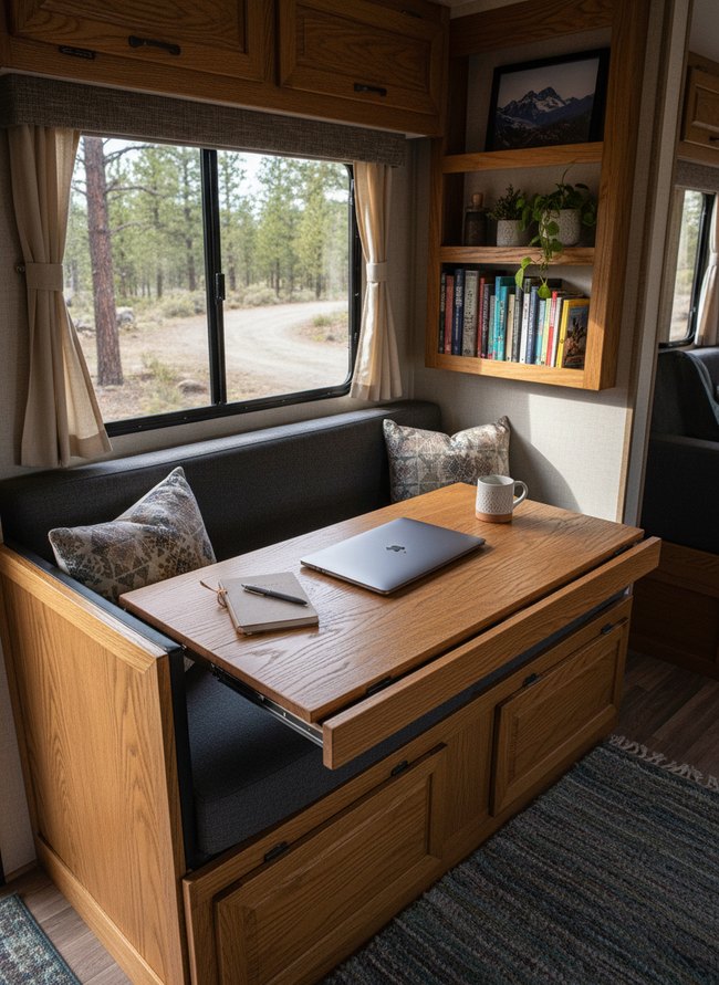 Slide-Out Desk Nook