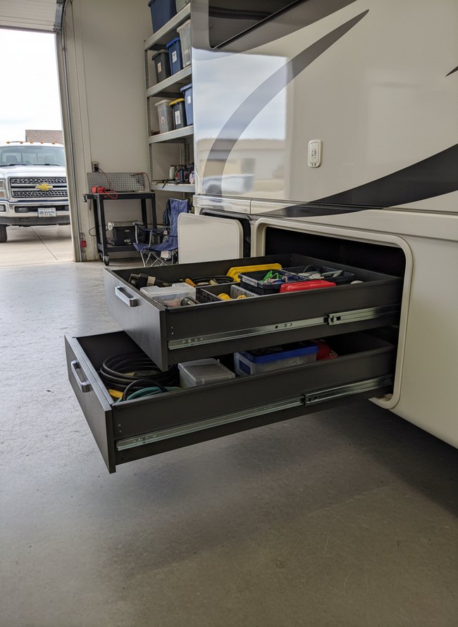 Under-Bay Drawer Conversion