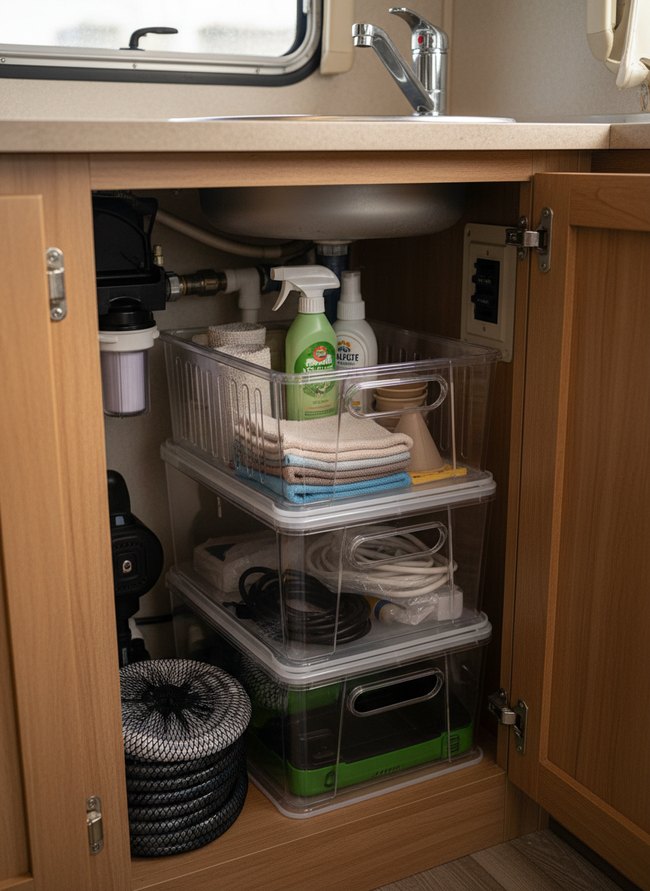 Under-Sink Stackable Bins