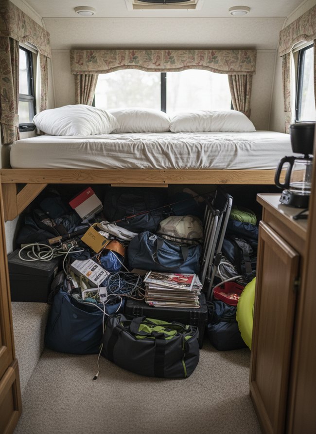 Under-Bed Clutter Accumulation