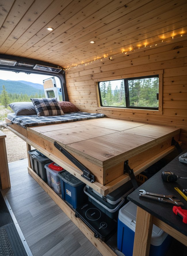 Fold-Down Bed Design