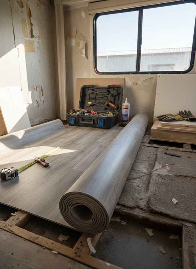Flexible Vinyl Flooring Roll