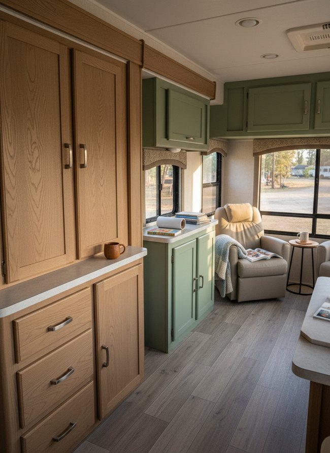 Textured Vinyl Overlay Cabinets