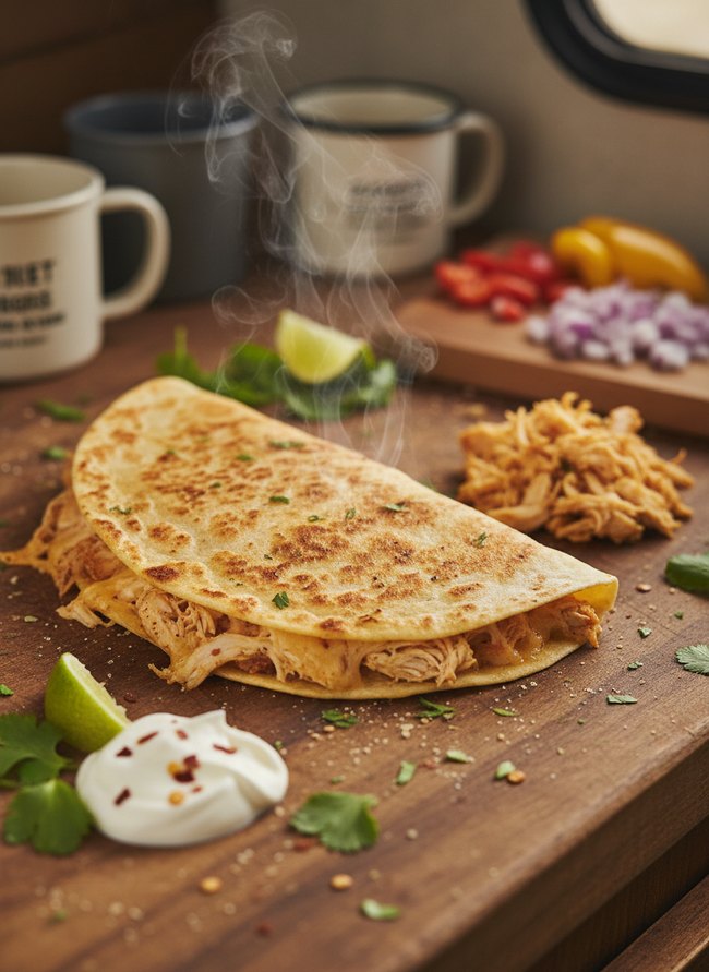 Quick Chicken Quesadilla