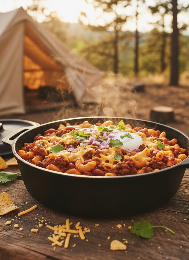 Dutch Oven Chili Mac