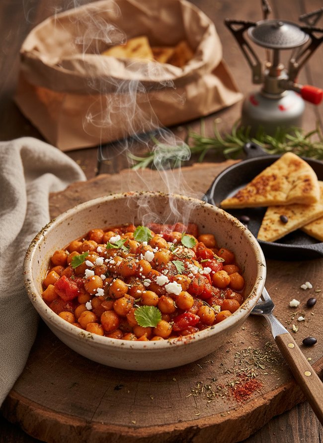 Spiced Chickpea Campfire Bowl