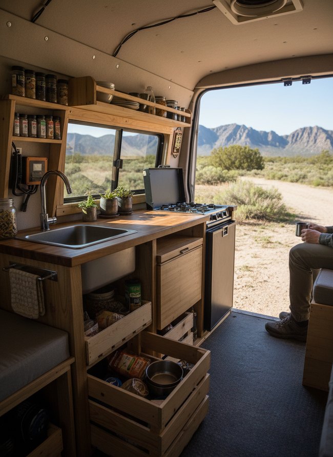 Modular Galley Living Arrangement