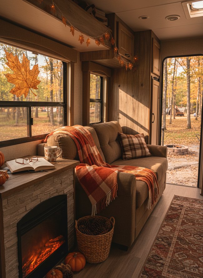 Amber Leaf Window Decal