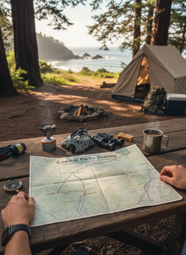 Coastal Parks Journey Map