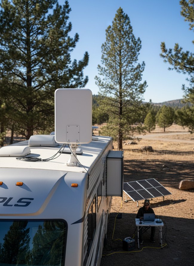 Satellite Internet Dish