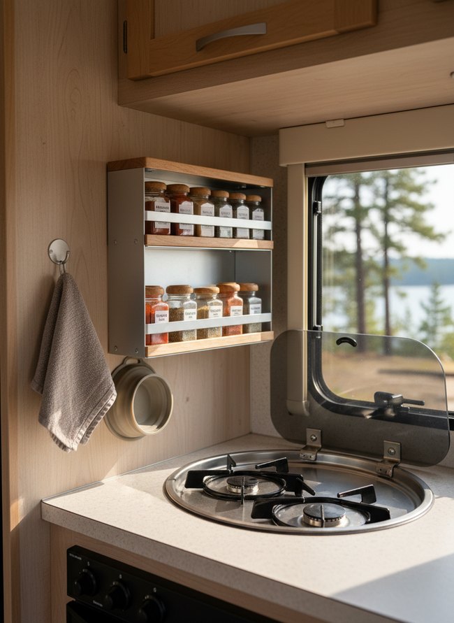 Under-Cabinet Spice Organizer