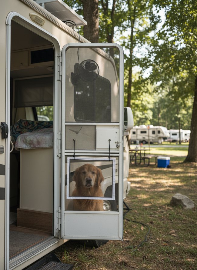 RV Door Screen Vent