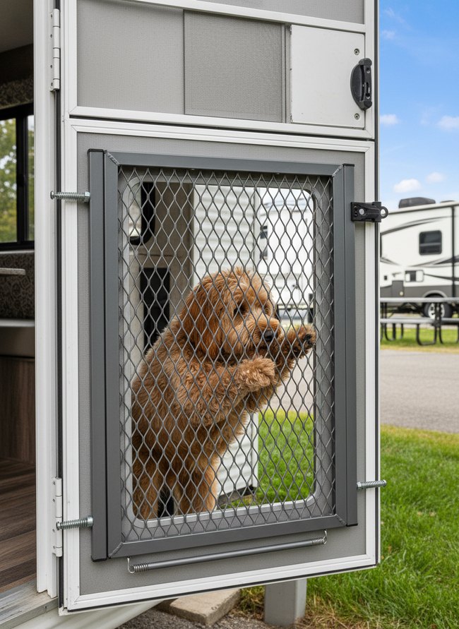 RV Door Safety Gate
