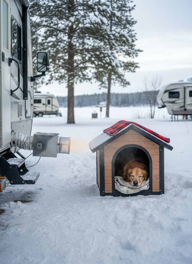 Portable RV Furnace Vent