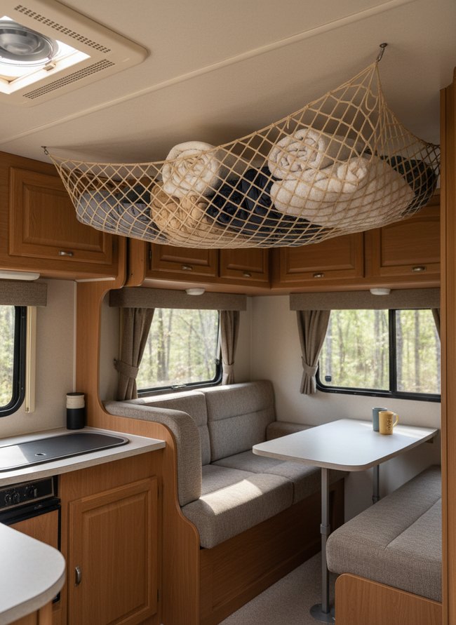 Ceiling-Mounted Cargo Net