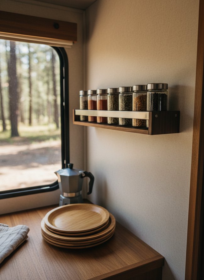 Magnetic Wall Spice Rack