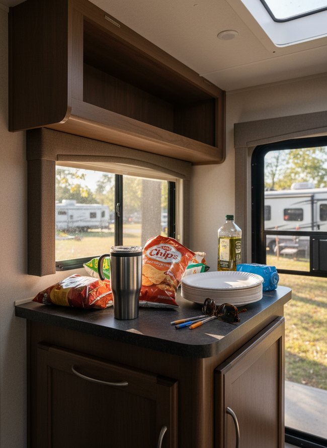 Unsecured Countertop Items
