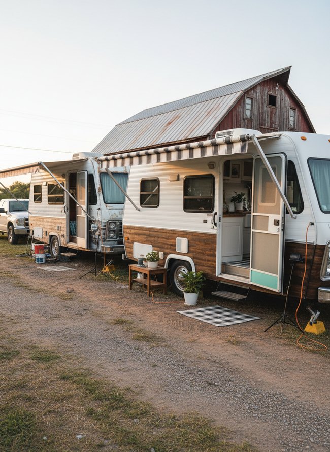 Farmhouse Rustic RV Overhaul